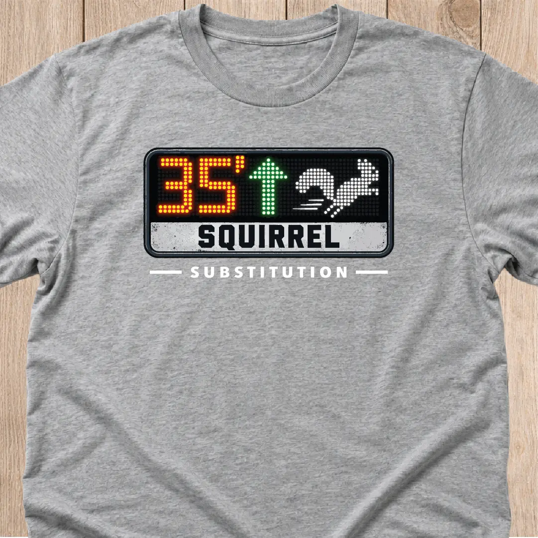 Soccer Squirrel T-Shirt | Substitution