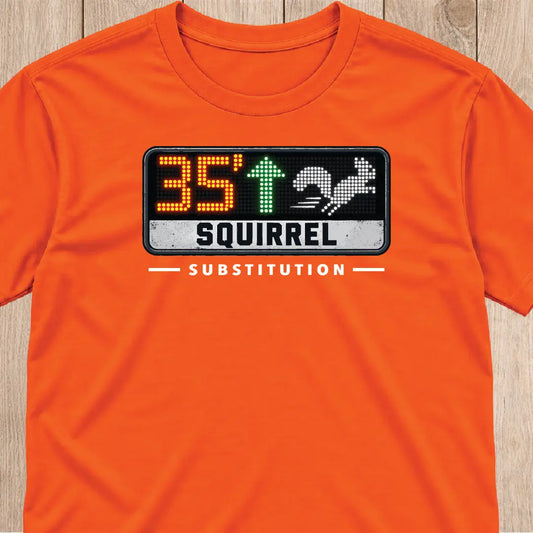 Soccer Squirrel T-Shirt | Substitution